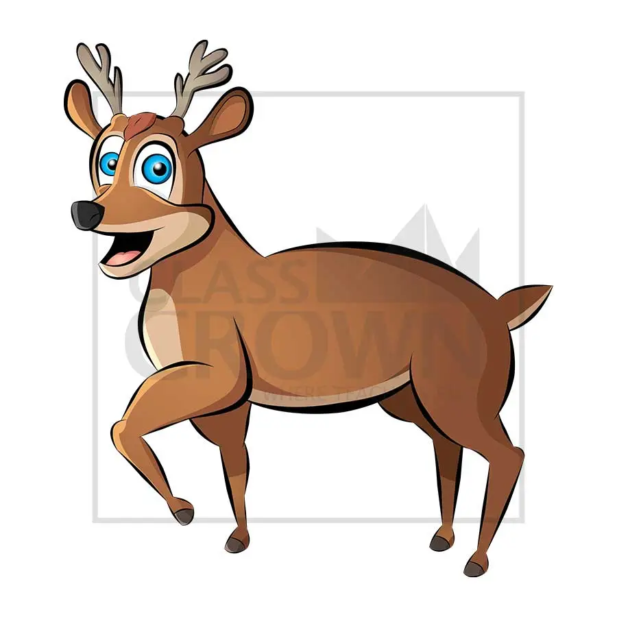 Deer clipart, Young buck deer