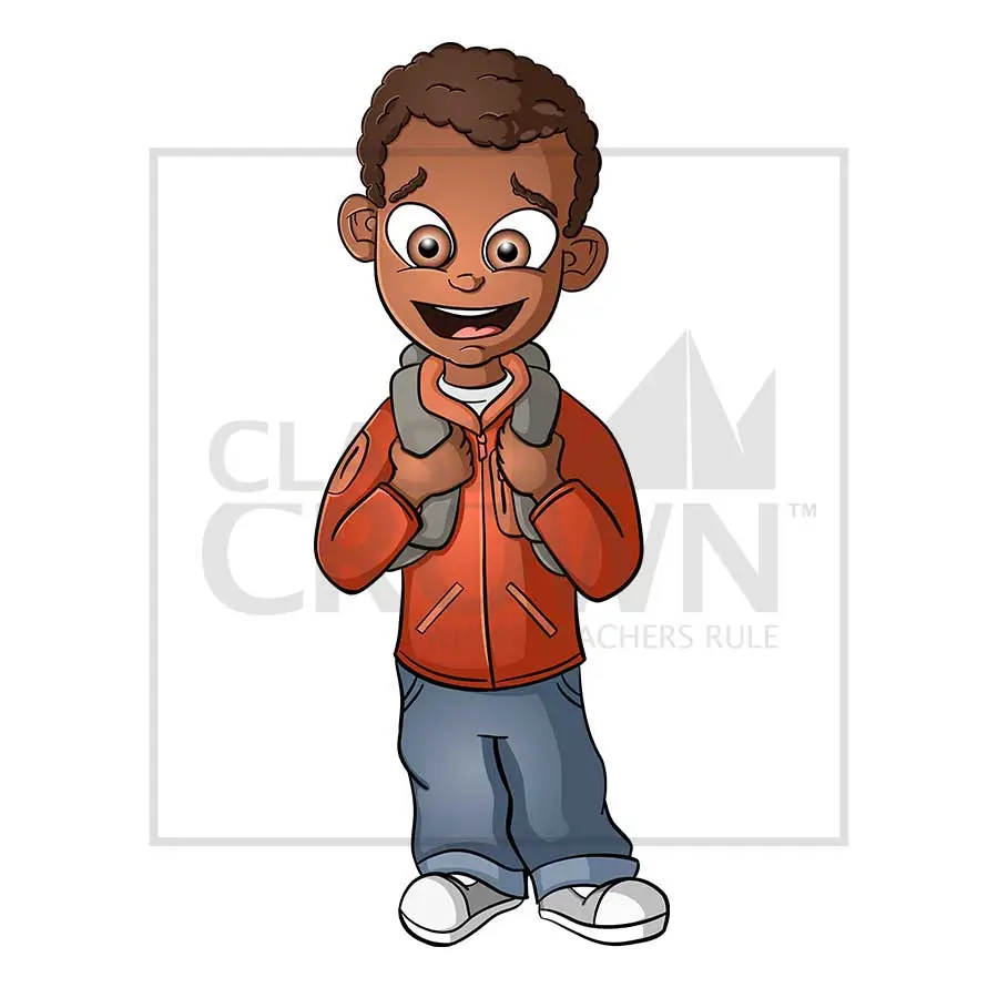 Boy with Brown Hair Clipart | ClassCrown