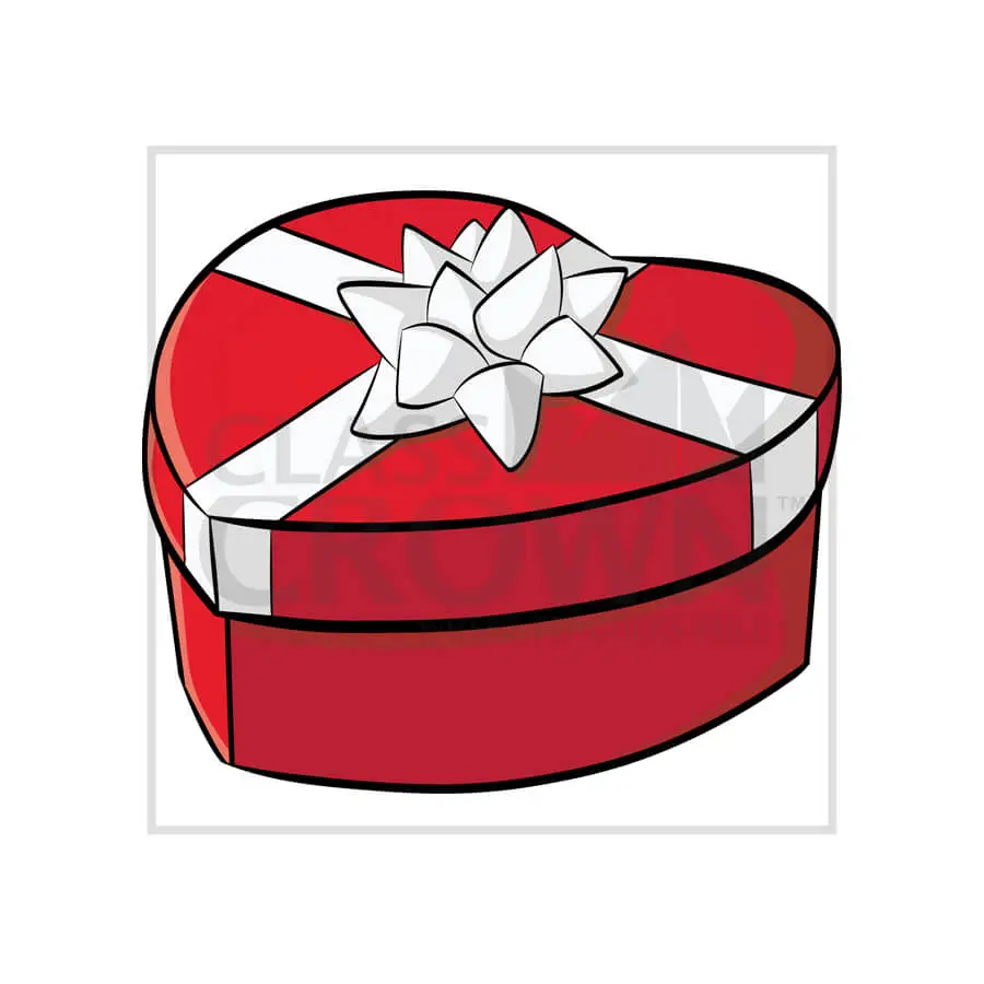 Heart Gift Box clipart