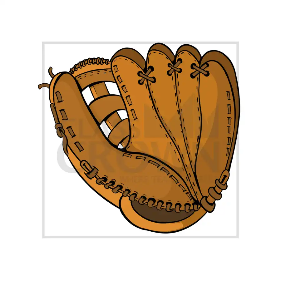 Brown baseball glove