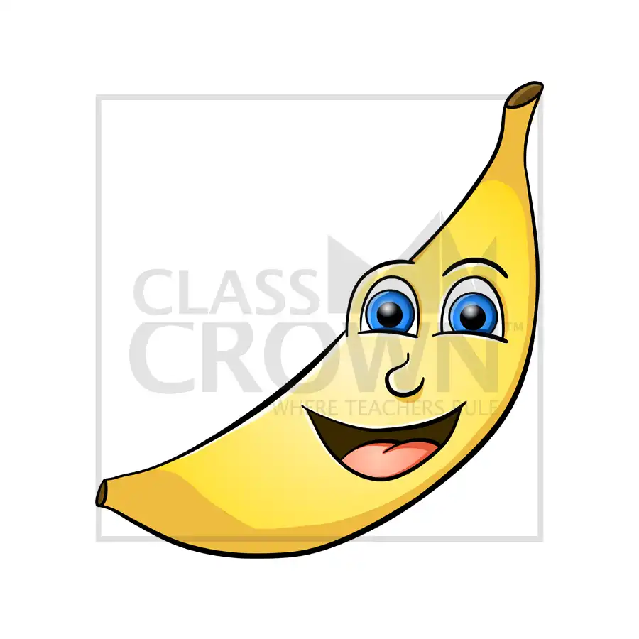Smiling Banana clipart