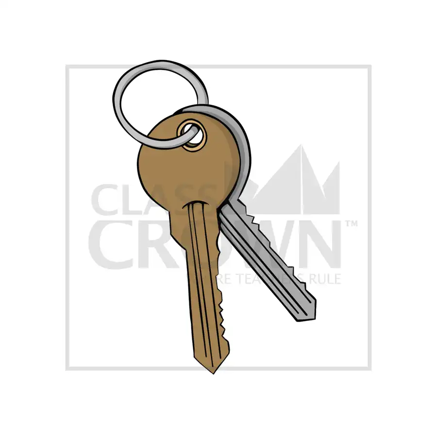 Keys on Keyring clipart
