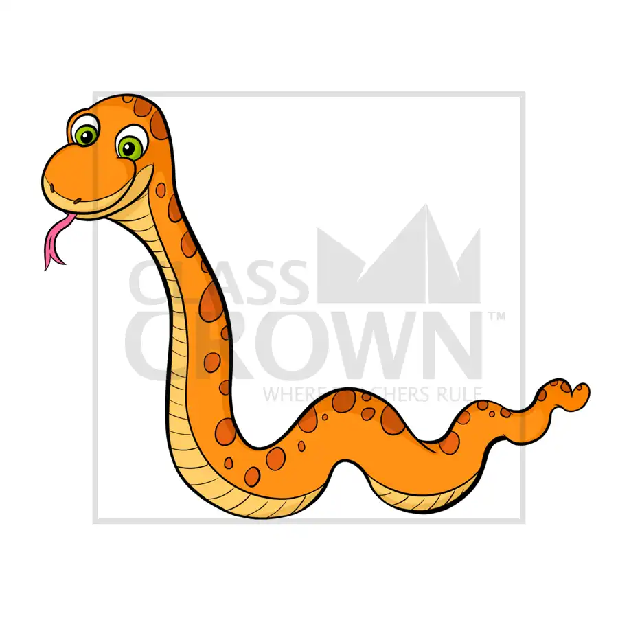 Orange snake with dark orange spots