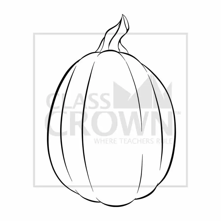 Pumpkin clipart, orange, oval shaped