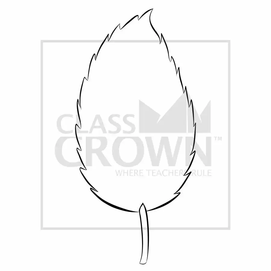 Fall leaf clipart, orange and brown, blank