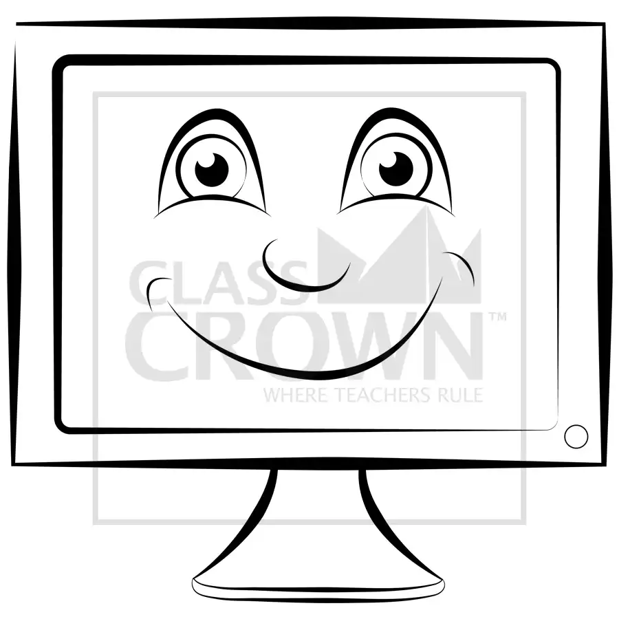 PC/Computre with a smiling face