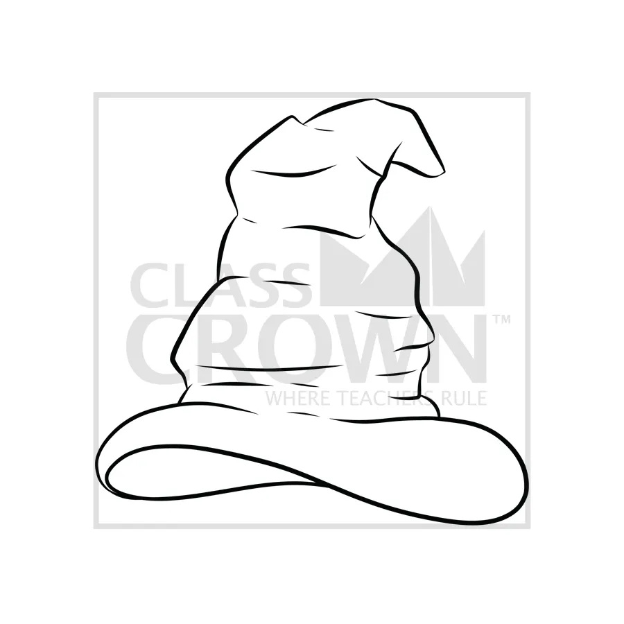 Old worn and brown wizards hat