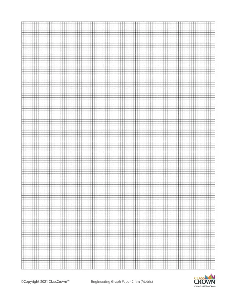 2 mm engineering graph paper.