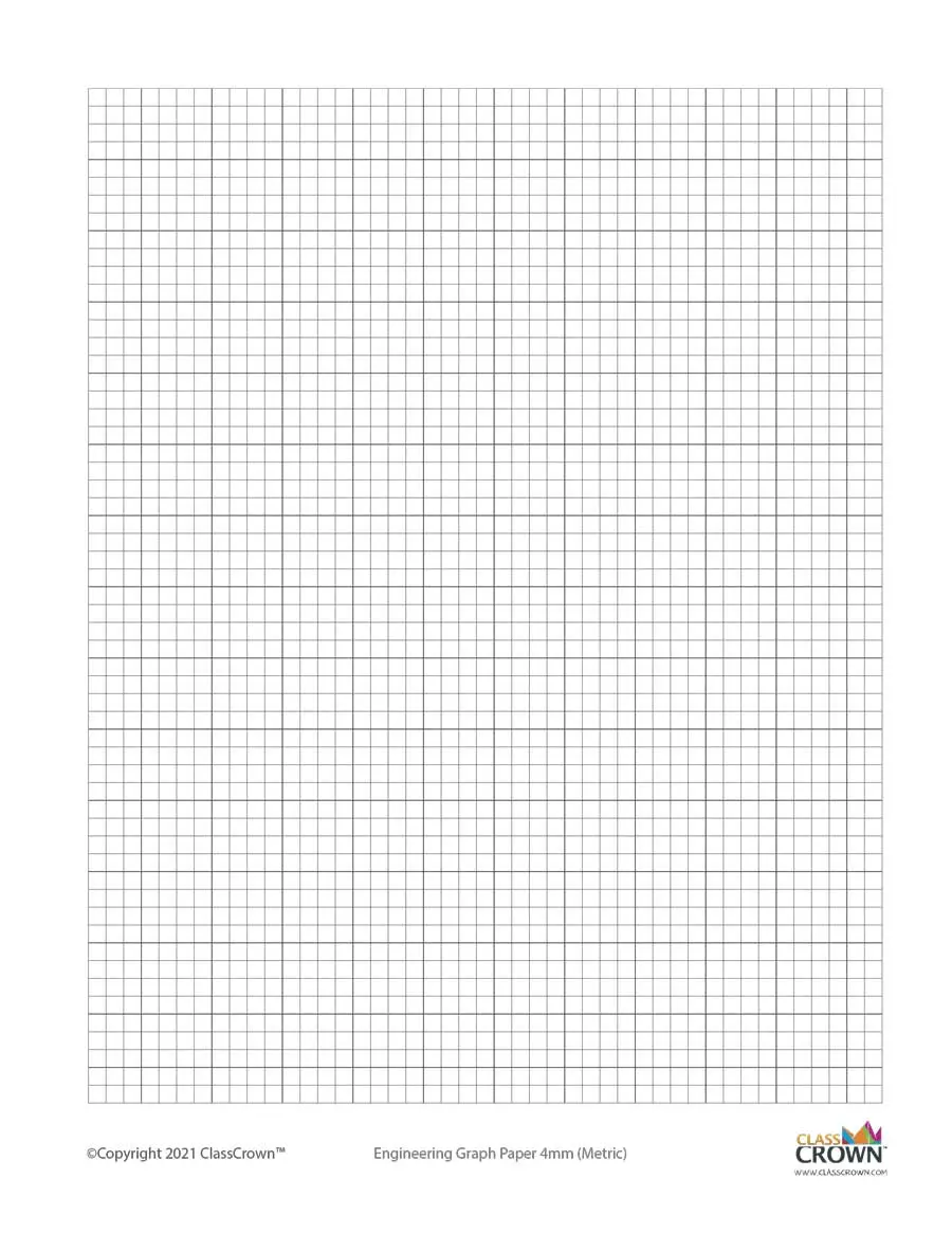 4 mm engineering graph paper.