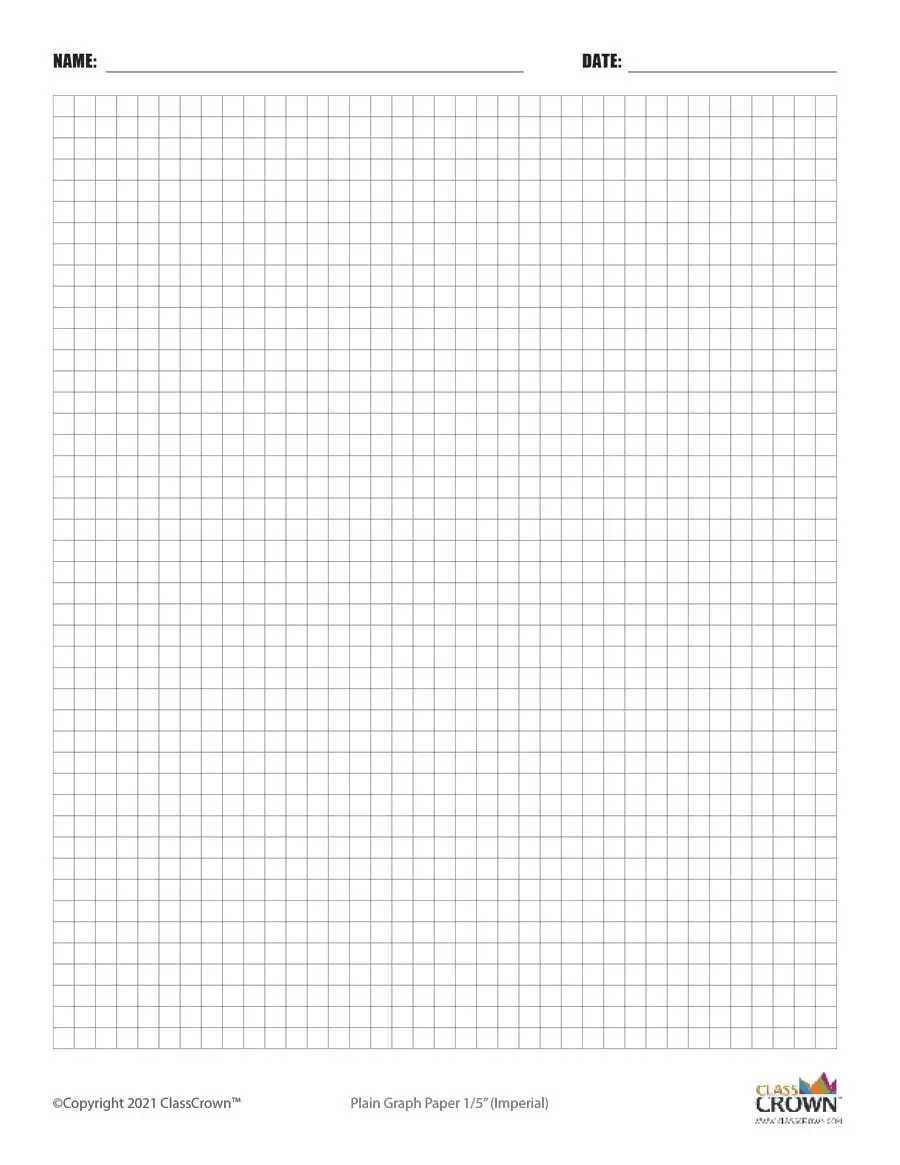 /Graph Paper with Name: Fifth Inch
